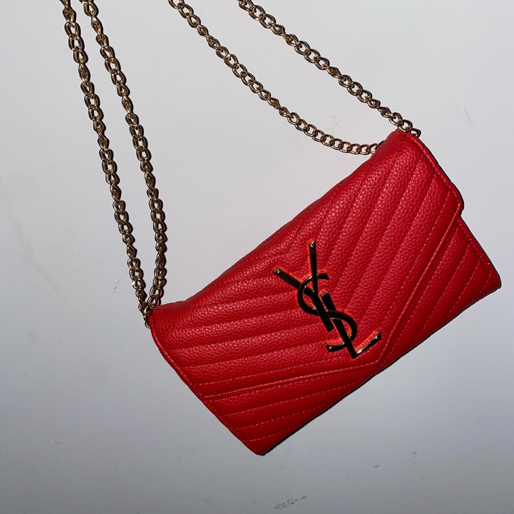 2018 YSL Saint Laurent Monogram Wallet Chain Bag